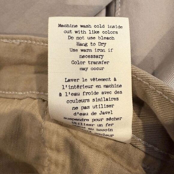 Rag & Bone Fit 2 Men's Chino Trousers in "Drizzle" Tan Khaki Beige Size 30 x 29 - Picture 9 of 14